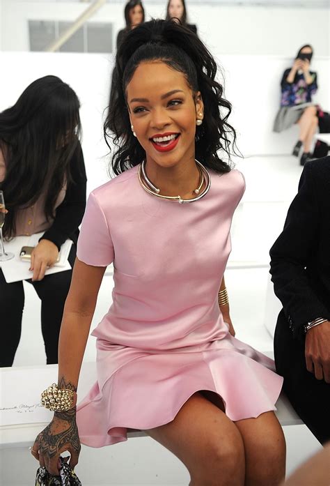 rihanna at dior fashion show